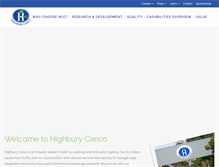 Tablet Screenshot of highburycorp.com